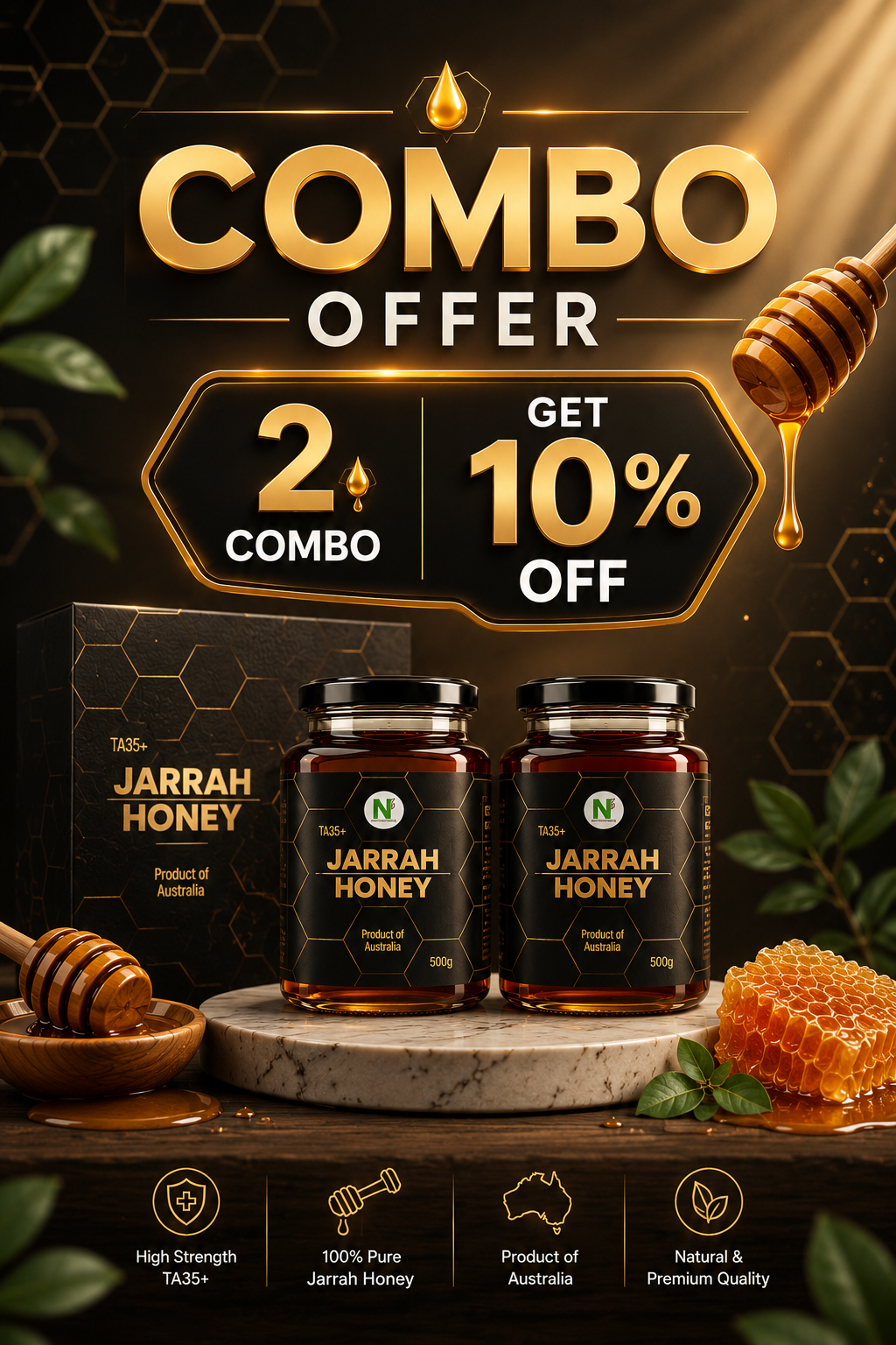 Jarrah Honey 2 Combo - 10% off